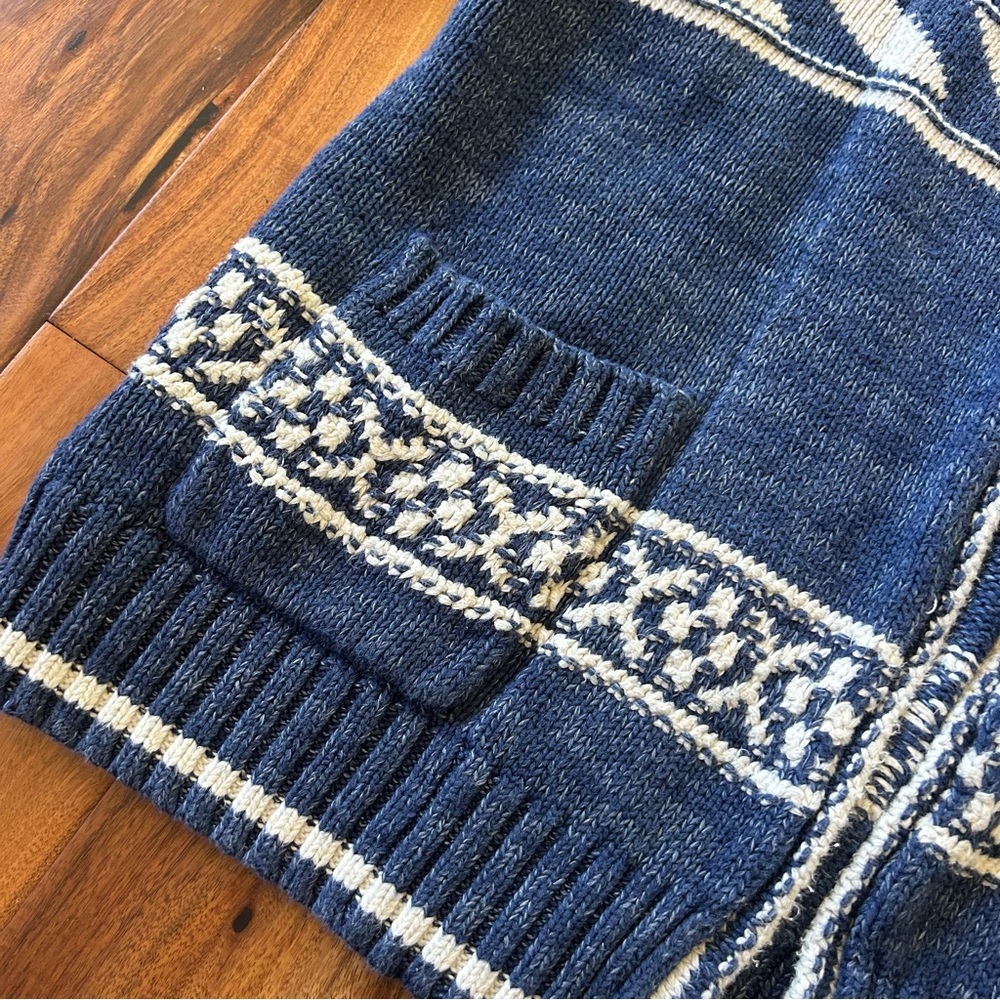 Polo by Ralph Lauren Geo-Stripe Cotton-Linen Cardigan - Picture 4 of 8